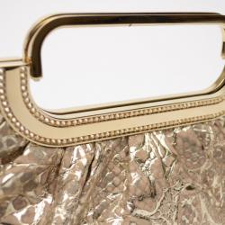 Judith Leiber Animal Sally Metallic Python Clutch