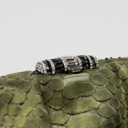 Judith Leiber Green Kadija Printed Python Clutch