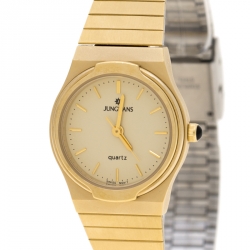 Junghans Yellow Gold Plated Steel EWJ-1004L Women's Wristwatch 22 mm