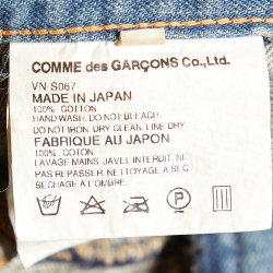 Junya Watanabe Comme des Garcons Light Wash Denim Maxi Mermaid Skirt M