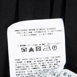 Pre Owned Just Cavalli Black Draped Sleeve Top L