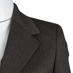 Pre Owned Just Cavalli Metallic Brown Pant Suit S