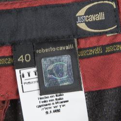 Pre Owned Just Cavalli Metallic Brown Pant Suit S