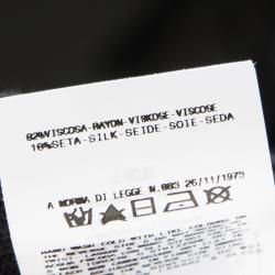 Pre Owned Just Cavalli Black Silk Jersey Rib Knit Long Sleeve Top L