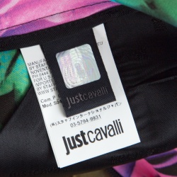 Pre Owned Just Cavalli Multicolor Rose Printed Flared Circular Skirt S