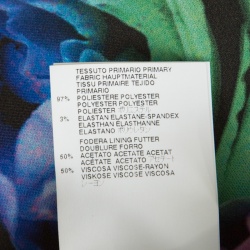 Pre Owned Just Cavalli Multicolor Rose Printed Flared Circular Skirt S