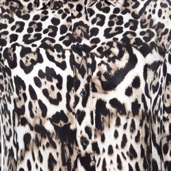 Pre Owned Just Cavalli Animal Printed Long Sleeve Shirt S