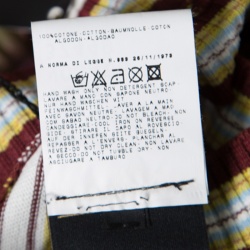 Pre Owned Just Cavalli Multicolor Printed Cotton Knit Bodice Detail Sleeveless Maxi Dress L