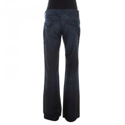 Pre Owned Just Cavalli Blue Dark Wash Denim Heart Patch Detail Jeans M