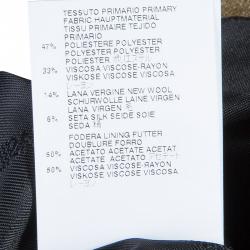 Pre Owned Just Cavalli Textured Gold Hourglass Back Panel Detail Skirt L