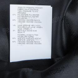 Pre Owned Just Cavalli Textured Gold Hourglass Back Panel Detail Skirt L