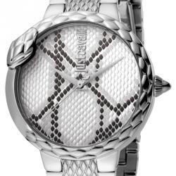 مملوكة مسبقًا ساعة يد نسائية جاست كافالي JC1L030M0055 ستانلس ستيل فضية 34 مم