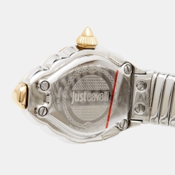 مملوكة مسبقًا Just Cavalli Silver Two-Tone Stainless Steel Glam Chic JC1L073M0045 Women's Wristwatch 22 mm