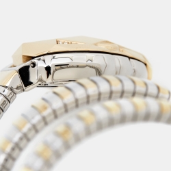 مملوكة مسبقًا Just Cavalli Silver Two-Tone Stainless Steel Glam Chic JC1L073M0045 Women's Wristwatch 22 mm