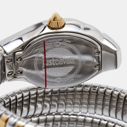 Just Cavalli Silver Two Tone Stainless Steel Glam Chic JC1L115M0045 Women's Wristwatch 22 mm