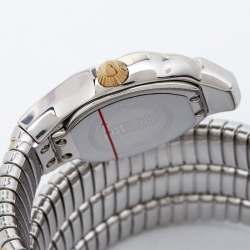 Just Cavalli Silver Two Tone Stainless Steel Glam Chic JC1L115M0045 Women's Wristwatch 22 mm
