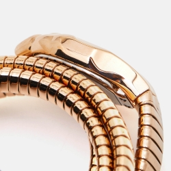 Pre Owned Just Cavalli Glittered Champagne Rose Gold Plated Stainless Steel Glam Chic JC1L115M0035 Women's Wristwatch 22 mm