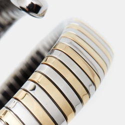 مملوكة مسبقًا Just Cavalli Champagne Two-Tone Stainless Steel Glam Chic Snake JC1L001M0035 Women's Wristwatch 22 mm