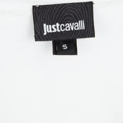 Pre Owned Just Cavalli Multicolor Printed Short Sleeve Top S