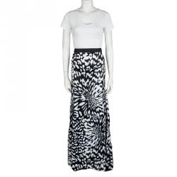 Pre Owned Just Cavalli Multicolor Printed Maxi Skirt L