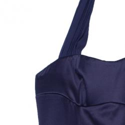 Pre Owned Just Cavalli Satin Purple Gown S