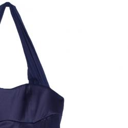 Pre Owned Just Cavalli Satin Purple Gown S