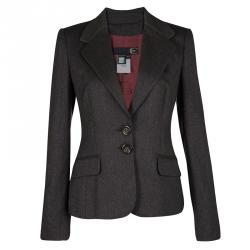 Pre Owned Just Cavalli Metallic Brown Pant Suit M