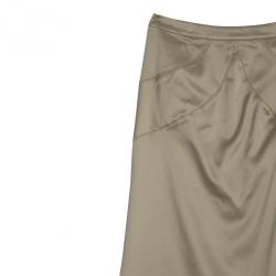Pre Owned Just Cavalli Fishtail Satin Maxi Skirt M