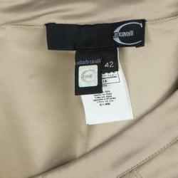 Pre Owned Just Cavalli Fishtail Satin Maxi Skirt M