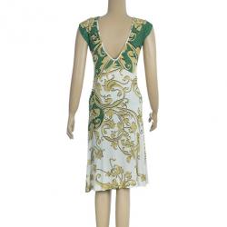 مملوكة مسبقًا Just Cavalli Abstract Print Dress M