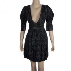 Pre Owned Just Cavalli Short Printed Dress M