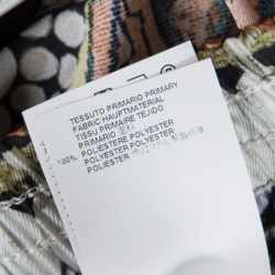 Pre Owned Just Cavalli Multicolor Printed Elasticized Waist High Rise Loose Pants M