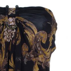 Just Cavalli Scarf Print Stretch Top M