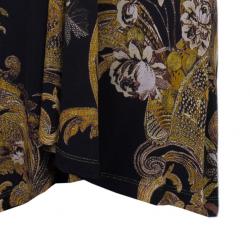Just Cavalli Scarf Print Stretch Top M