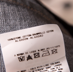 Pre Owned Just Cavalli Indigo Dark Wash Studded Denim Shirt S