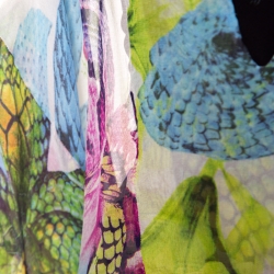 Pre Owned Just Cavalli Multicolor Silk Gauze Printed Kimono Sleeve Blouse S