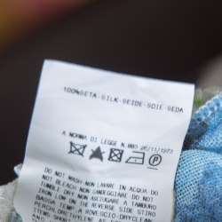 Pre Owned Just Cavalli Multicolor Silk Gauze Printed Kimono Sleeve Blouse S