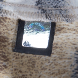 Pre Owned Just Cavalli Multicolor Animal Printed Long Sleeve Tie Detail Shirt S