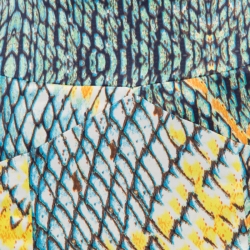 Pre Owned Just Cavalli Multicolor Animal Printed Draped Back Detail Maxi Skirt M