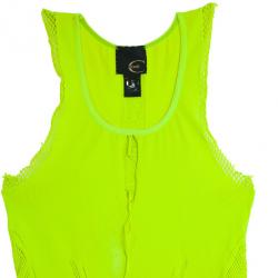 Pre Owned Just Cavalli Neon Stretch Top S