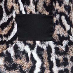 Just Cavalli Beige Leopard Print Sleeveless Maxi Dress L