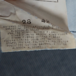 Pre Owned Just Cavalli Blue Denim Buckle Detail Cropped Jeans M