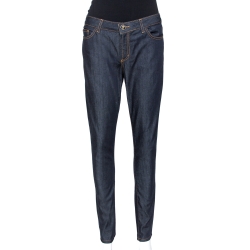 Pre Owned Just Cavalli Navy Blue Denim Slim Fit Jeans L
