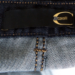 Pre Owned Just Cavalli Navy Blue Denim Slim Fit Jeans L
