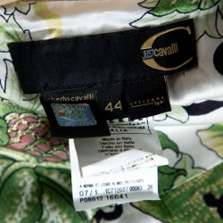 Pre Owned Just Cavalli Beige Cotton Belted Military Coat M