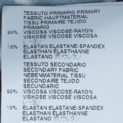 Pre Owned Just Cavalli Monochrome Stretch Jersey Dress M