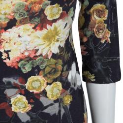 Pre Owned Just Cavalli Floral Print Jersey Off Shoulder Top M