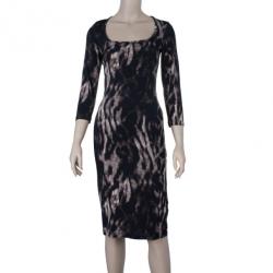 Pre Owned Just Cavalli Animal Print Jersey Dress M