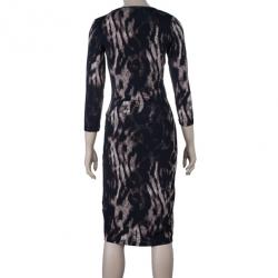Pre Owned Just Cavalli Animal Print Jersey Dress M