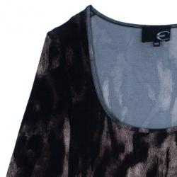 Pre Owned Just Cavalli Animal Print Jersey Dress M